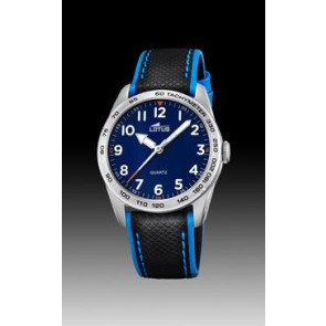 Horlogeband Lotus 18276-2 Leder Zwart 18mm