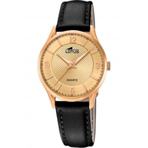 Horlogeband Lotus 18407-C Leder Zwart