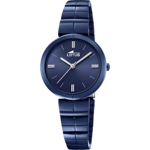 Horlogeband Lotus 18432/1 Staal Blauw