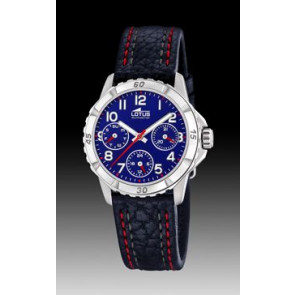 Horlogeband Lotus 18583-2 Leder Blauw 18mm