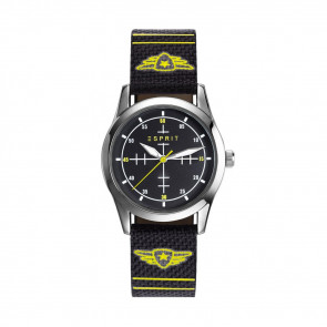 Horlogeband Esprit ES906514001 Leder/Textiel Zwart 16mm