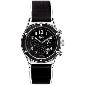 Lacoste horlogeband LC-11-3-14-0039 / 2000337 Leder Zwart 20mm