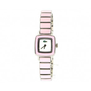 Lacoste horlogeband 2000371 / LC-07-3-19-0070 Staal Roze 11mm