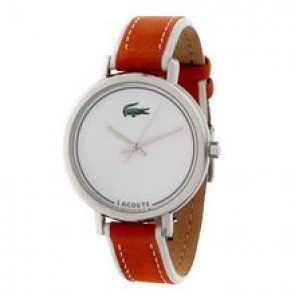 Horlogeband Lacoste 2000503 / LC-33-3-14-0165 Leder Oranje 14mm