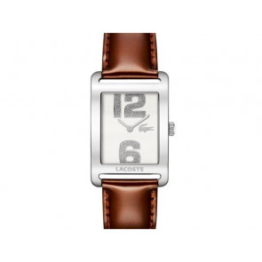 Lacoste horlogeband 2000676 / LC-51-3-14-2261 Leder Bruin 20mm + bruin stiksel