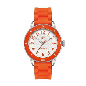 Lacoste horlogeband 2000747 / LC-54-3-29-2402 Rubber Oranje 18mm