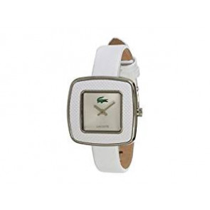 Lacoste horlogeband 2000748 / LC-65-3-29-2392 Leder Wit 12mm