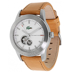 Lacoste horlogeband 2010463 / LC-11-1-14-0169 Leder Cognac 22mm + bruin stiksel