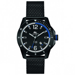 Lacoste horlogeband 2010735 / LC-72-1-96-2507 Staal Zwart 22mm