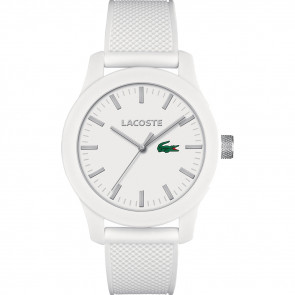 Lacoste horlogeband 2010762 / LC-79-1-47-2546 Rubber Wit 21mm