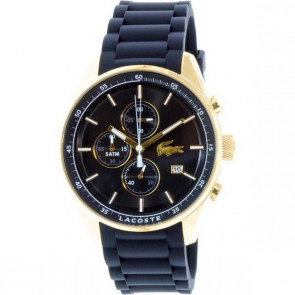 Lacoste horlogeband 2010786 / LC-83-1-34-2582 Rubber Zwart 22mm