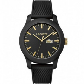 Lacoste horlogeband 2010818 / LC-79-1-47-2612 Rubber Zwart 21mm