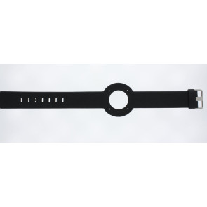 Horlogeband Jacob Jensen Strata 280 / 284 Onderliggend Leder Zwart 16mm