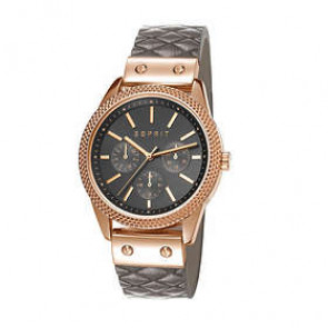 Horlogeband Esprit ES107732003 Leder Grijs 16mm