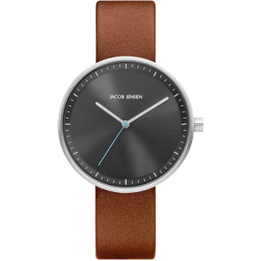 Horlogeband Jacob Jensen Strata / 285 / 286 Onderliggend Leder Bruin 16mm