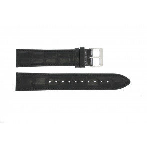 Horlogeband Hugo Boss HB-286-1-14-2893 / HB1513370 / 659302703 Croco leder Zwart 20mm