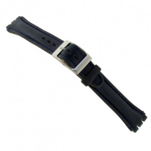 Horlogeband Swatch (alt.) 51643.01.19 Leder Zwart 19mm