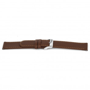 Horlogeband Universeel E306 Leder Bruin 16mm
