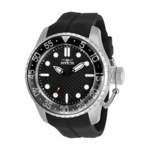 Horlogeband Invicta 30725.01 / 17510.01 / 17510 / 32964.01 / 32964 Rubber Zwart 26mm