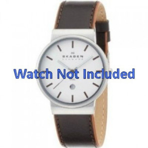 Horlogeband Skagen 351XLSL Leder Bruin 20mm