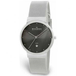 Skagen horlogeband 355LSSM Staal Zilver 18mm