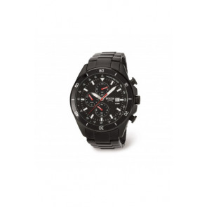 Horlogeband Boccia 3762-03 / 811 A3762AQSXC Staal Zwart 21mm