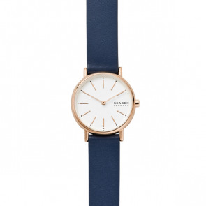 Horlogeband Skagen SKW2838 Leder Blauw 14mm