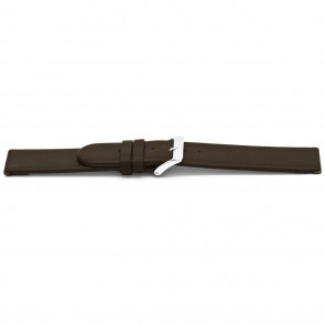 Horlogeband Universeel E403 Leder Bruin 16mm