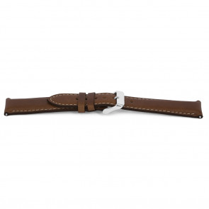 Horlogeband Universeel F413 Leder Bruin 18mm