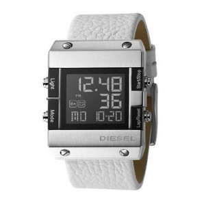 Horlogeband Diesel DZ7121 Leder Wit 28mm