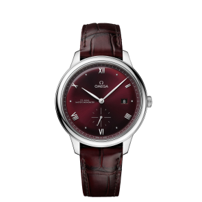 Horlogeband Omega 032Z016838 / 43453412102001 / 43413412011001 / De Ville Krokodillenleer Rood 19mm