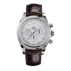 Horlogeband Omega 48413132 / 98000276 Krokodillenleer Bruin 20mm