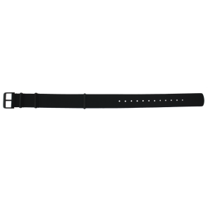 Horlogeband Seiko SSK025K1 / 4R34-00C0 / L0PF011M0 Leder/Kunststof Zwart 20mm