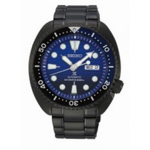 Horlogeband Seiko 4R36-05H0-SRPD11K1 Staal Zwart