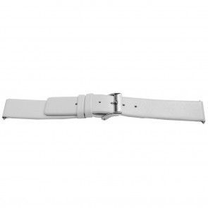 Horlogeband Universeel C510 Leder Wit 12mm