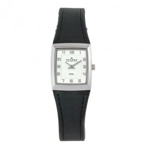 Horlogeband Skagen 523XSSLBC Leder Zwart 20mm
