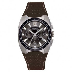 Horlogeband Swiss Military Hanowa 6-4091 Leder Zwart