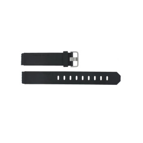 Jacob Jensen horlogeband 732 / 742 / 640 / 641 / 660 / 662 / 680 / 681 Rubber Zwart 17mm