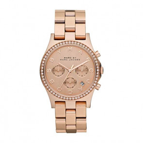 Horlogeband Marc by Marc Jacobs MBM3118 Staal Rosé 20mm