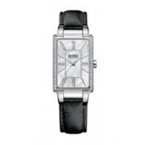Horlogeband Hugo Boss 659302205 / 2205 / 1502202 / HB-90-3-14-2206S Leder Zwart 12mm