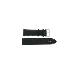 Horlogeband Tommy Hilfiger 679300962 / 1710159 / TH-55-1-14-0723 Leder Zwart 24mm