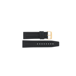 Horlogeband Tommy Hilfiger 679301156 / 1790702 / 1156 / TH-106-1-34-0900 Rubber Zwart 24mm