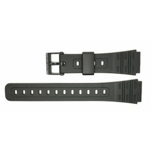 Casio horlogeband 71604816 Kunststof Zwart 18mm 