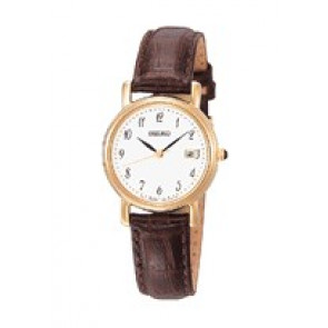 Horlogeband Seiko 7N82-0DL0 / SXDA14P1 / 4LG6KZ Leder Bruin 13mm