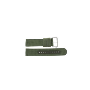 Horlogeband Seiko 7S36-03J0 / SNZG09J1 / 4A212JL Canvas Groen 22mm
