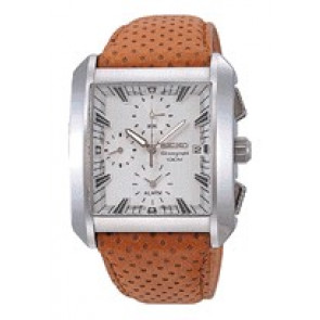 Horlogeband Seiko 7T62-0GL0 / SNA771P1 / 4KW7JZ Leder Cognac 26mm