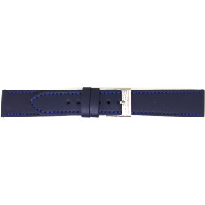Horlogeband Universeel 804.05.22 Leder Blauw 22mm