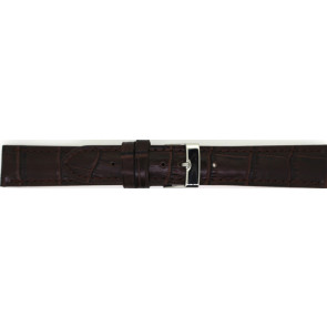 Horlogeband Universeel 805R.02.16 Leder Donkerbruin 16mm