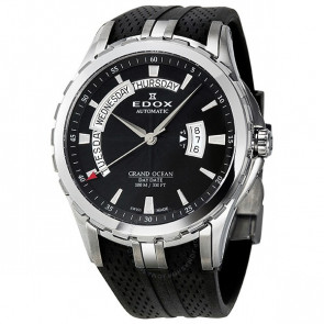 Horlogeband Edox 83006-3 Rubber Zwart