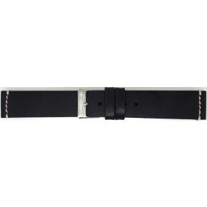 Horlogeband Universeel 845R.01.22 Leder Zwart 22mm